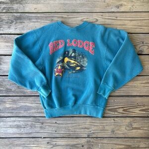 VTG Coleman Outdoors Red Lodge Duck Pullover Sweatshirt